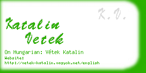 katalin vetek business card